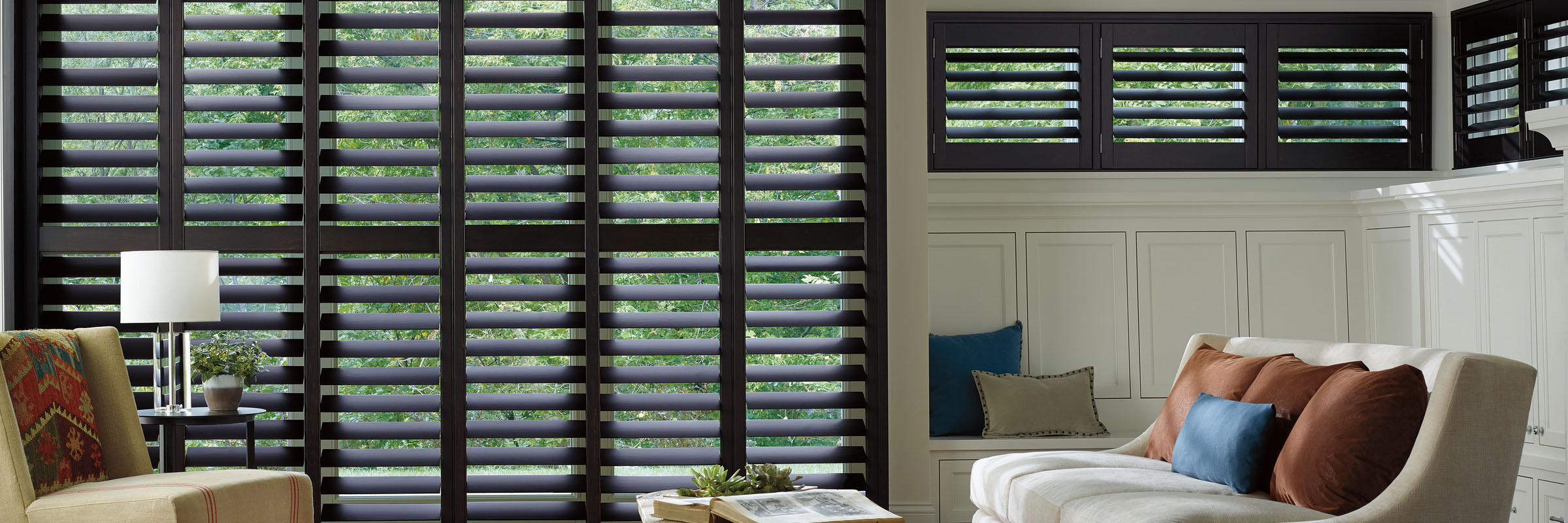 Hunter Douglas Heritance Hardwood Shutters for Living Rooms Near Fairfield and Fremont, California (CA)