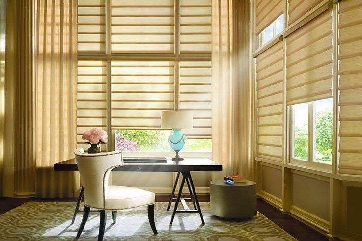 Customizing your Home With Motorization Near Fremont, California (CA) like Office Vignette Shades using PowerView App