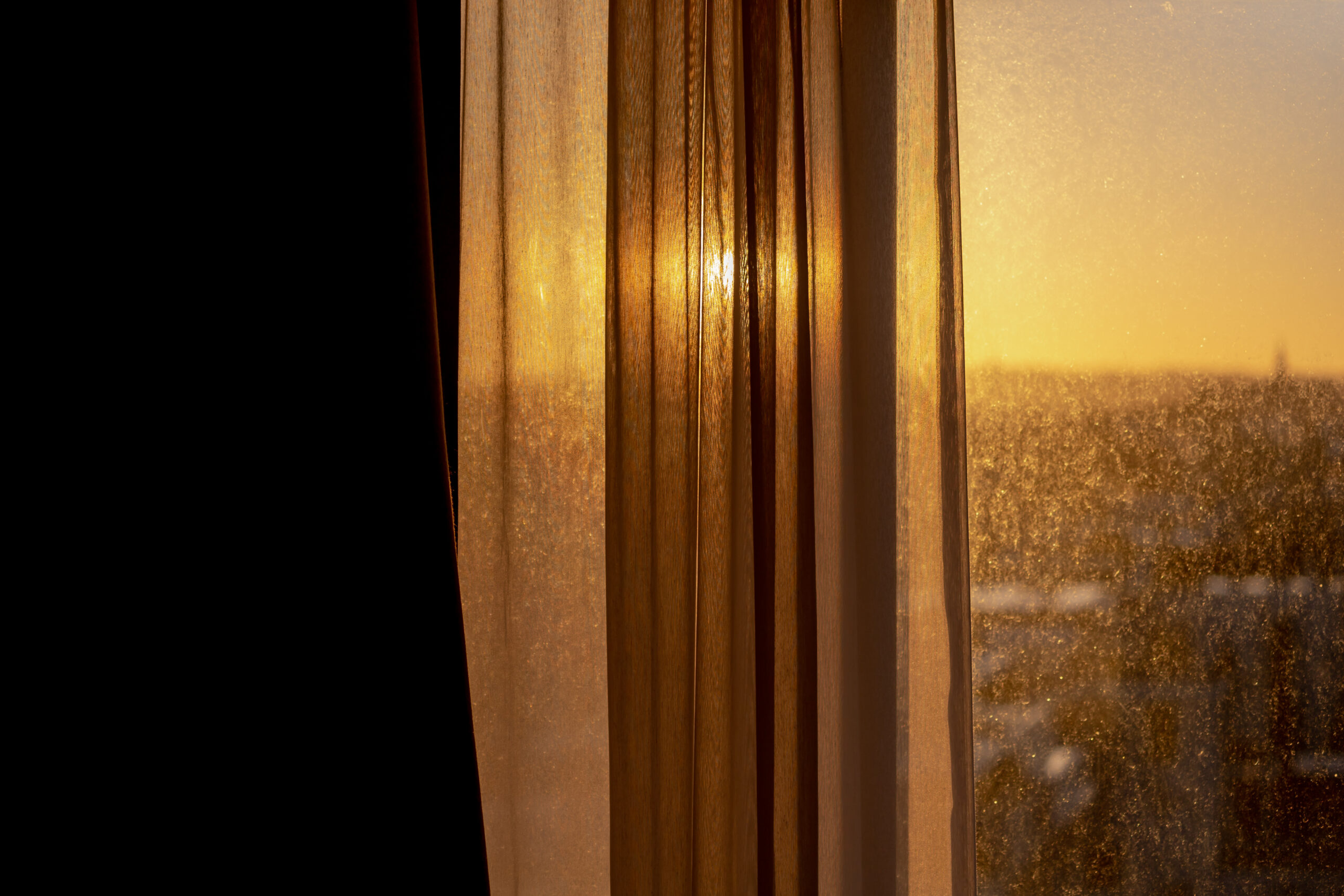 A window with warm sunlight coming through at Window Fashions of Northern California near Fairfield, California (CA)